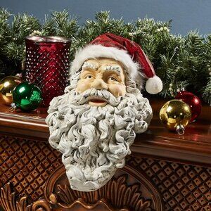 Santa Head Mantle sitter stocking holder